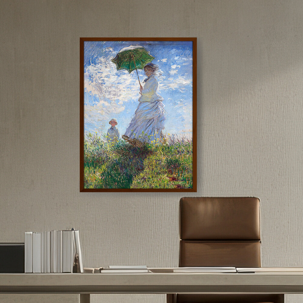 Picasoul - Artist - Woman With A Parasol - Framed Canvas