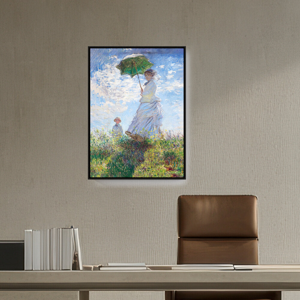 Woman With A Parasol - FLOATING FRAME
