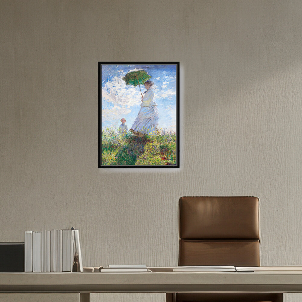 Woman With A Parasol - FLOATING FRAME