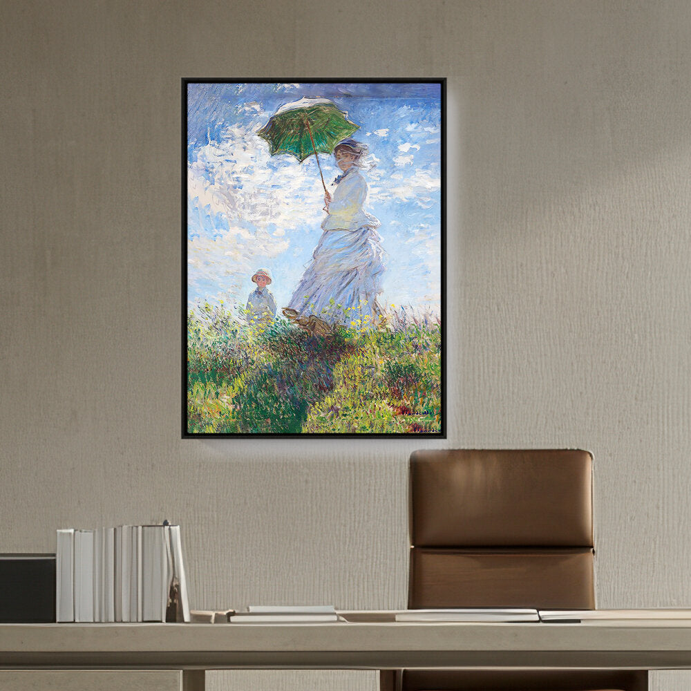 Woman With A Parasol - FLOATING FRAME