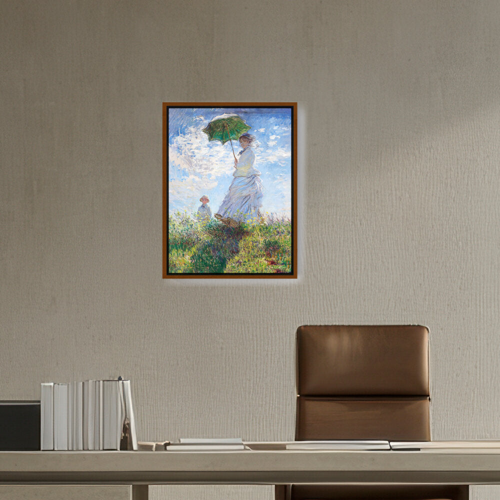 Woman With A Parasol - FLOATING FRAME