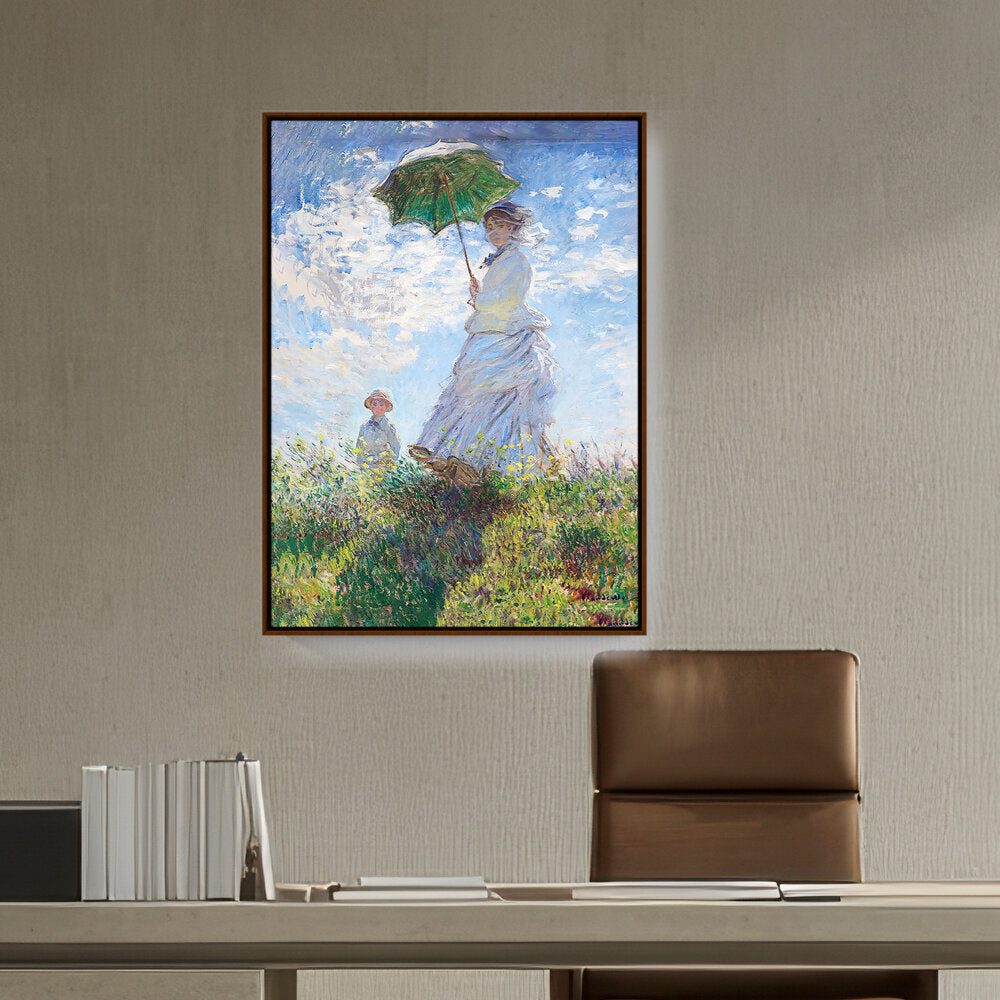 Woman With A Parasol - FLOATING FRAME