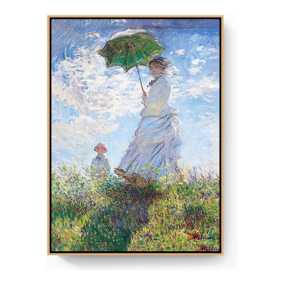 Woman With A Parasol - FLOATING FRAME