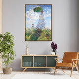 Woman With A Parasol - FLOATING FRAME