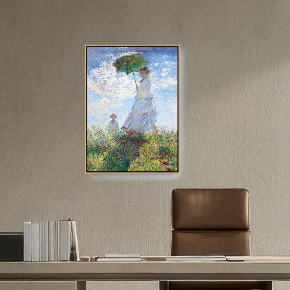 Woman With A Parasol - FLOATING FRAME