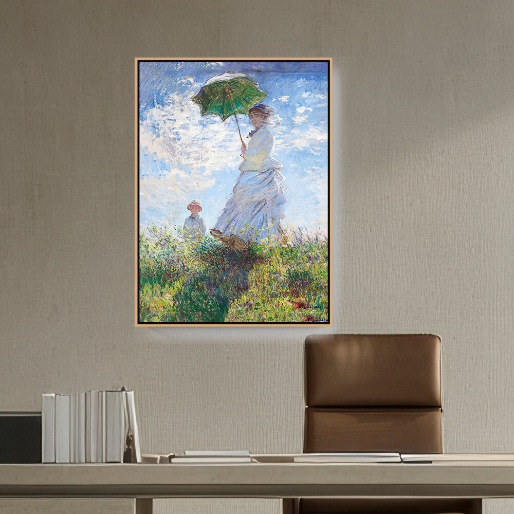 Woman With A Parasol - FLOATING FRAME