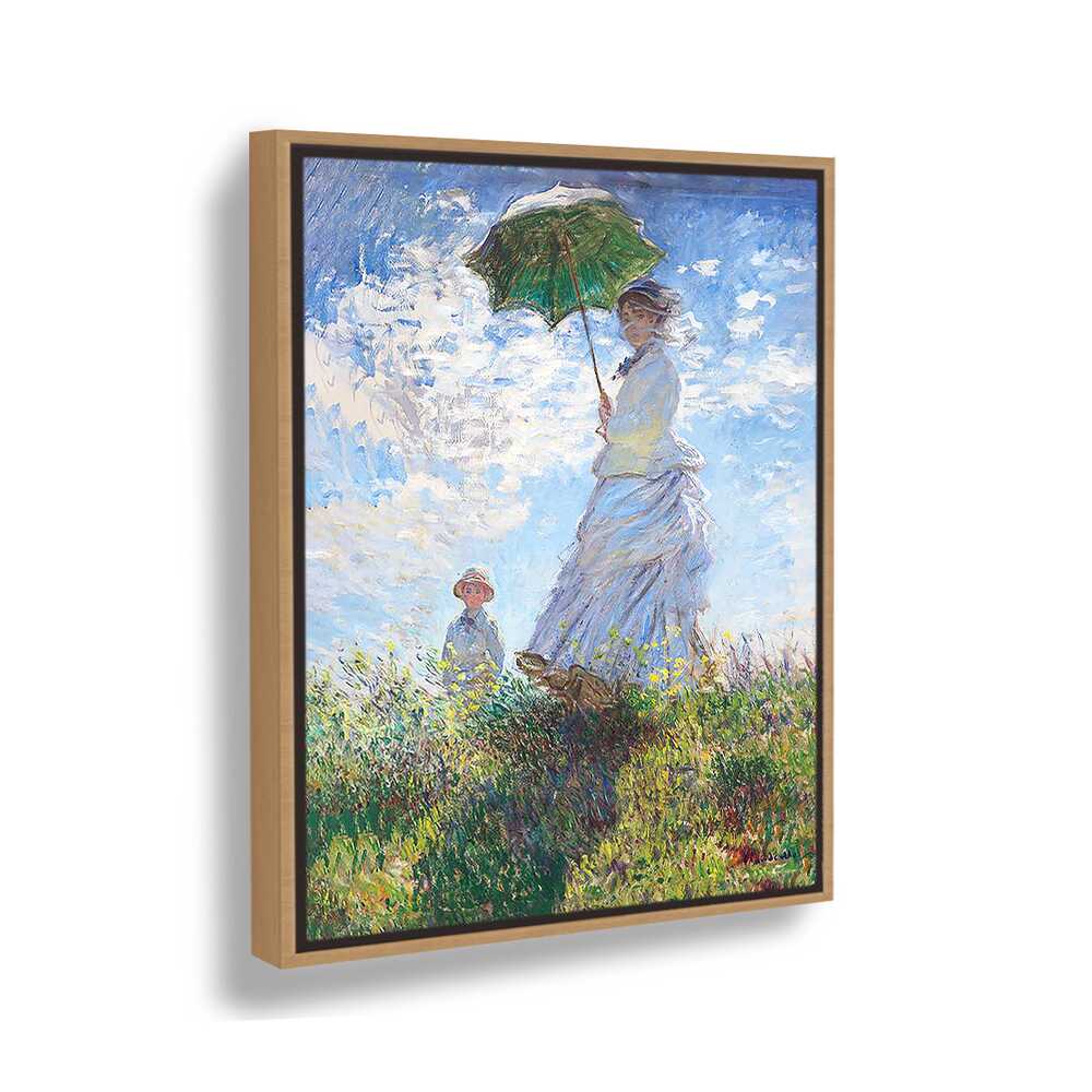 Woman With A Parasol - FLOATING FRAME