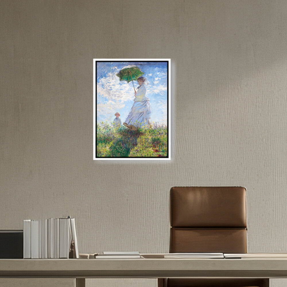 Woman With A Parasol - FLOATING FRAME