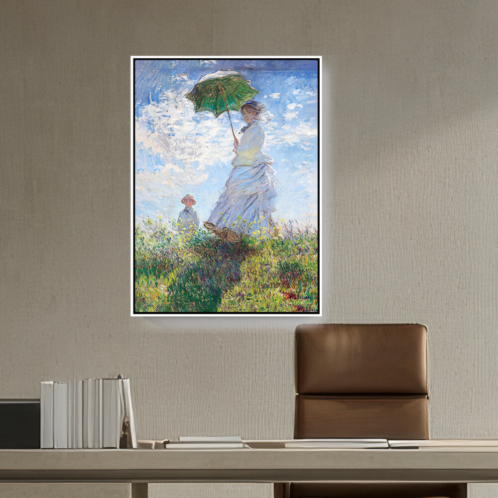 Woman With A Parasol - FLOATING FRAME