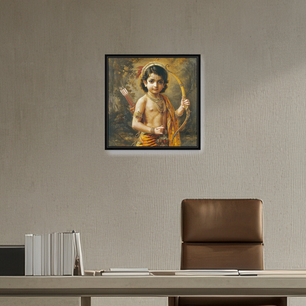 Child With A Bow And Arrow - FLOATING FRAME