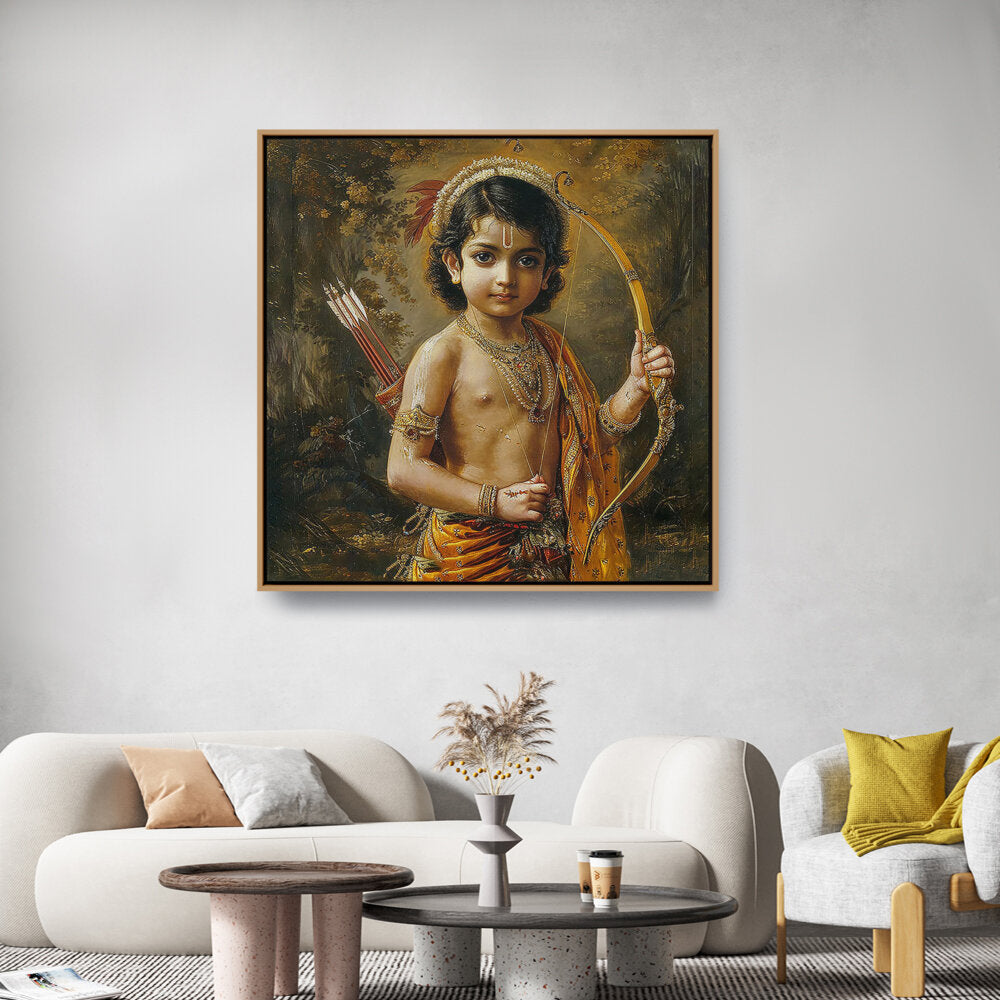 Child With A Bow And Arrow - FLOATING FRAME