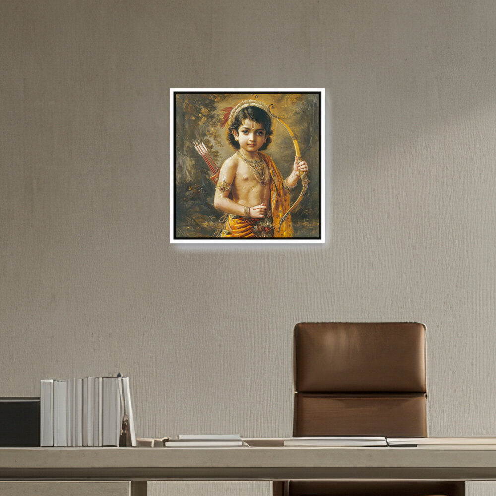Child With A Bow And Arrow - FLOATING FRAME