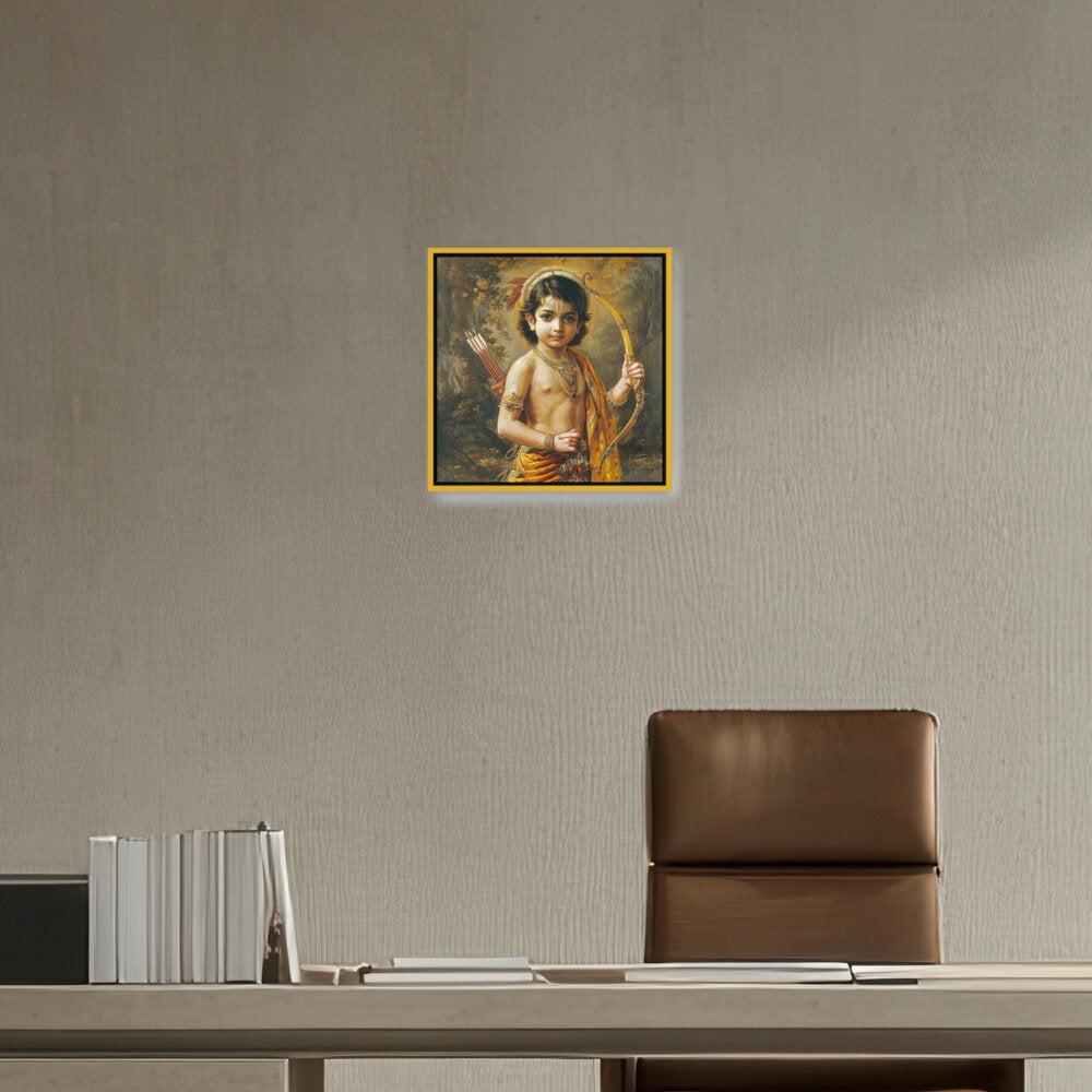Child With A Bow And Arrow - FLOATING FRAME
