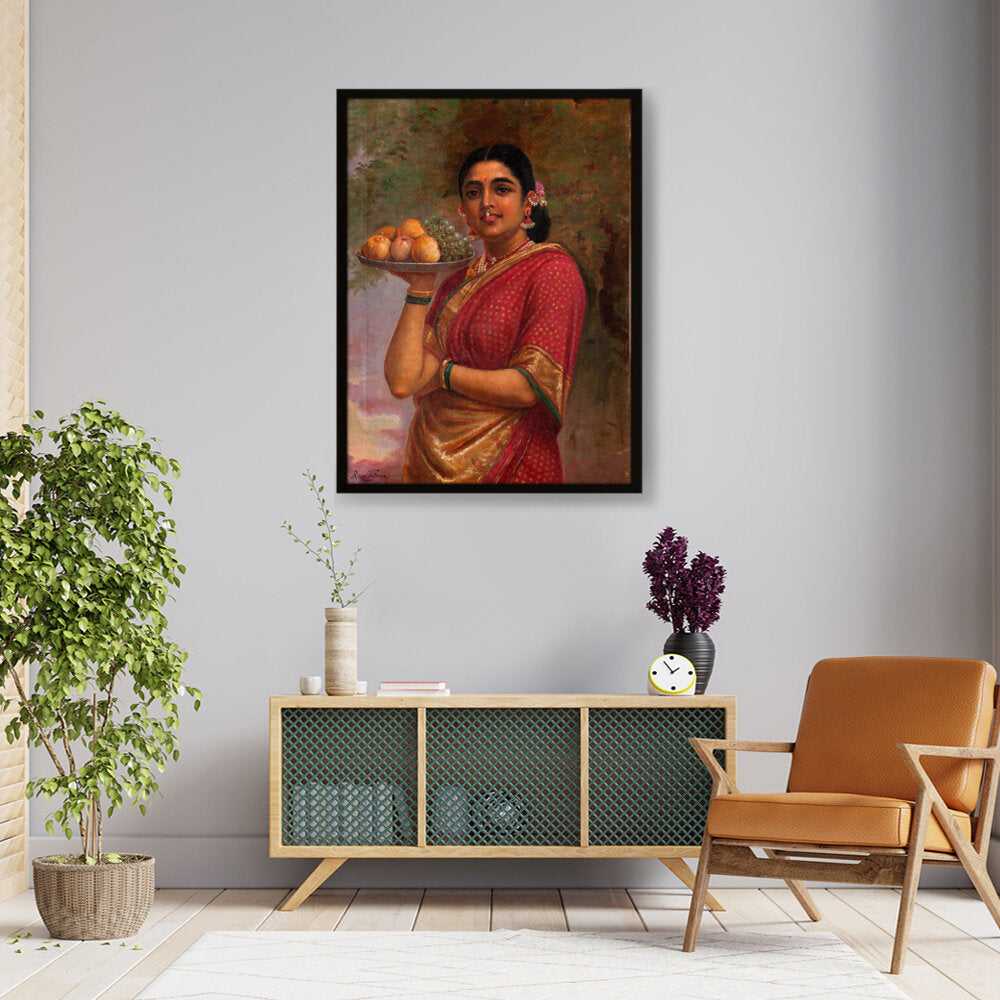 The Maharashtrian Lady - Framed Canvas