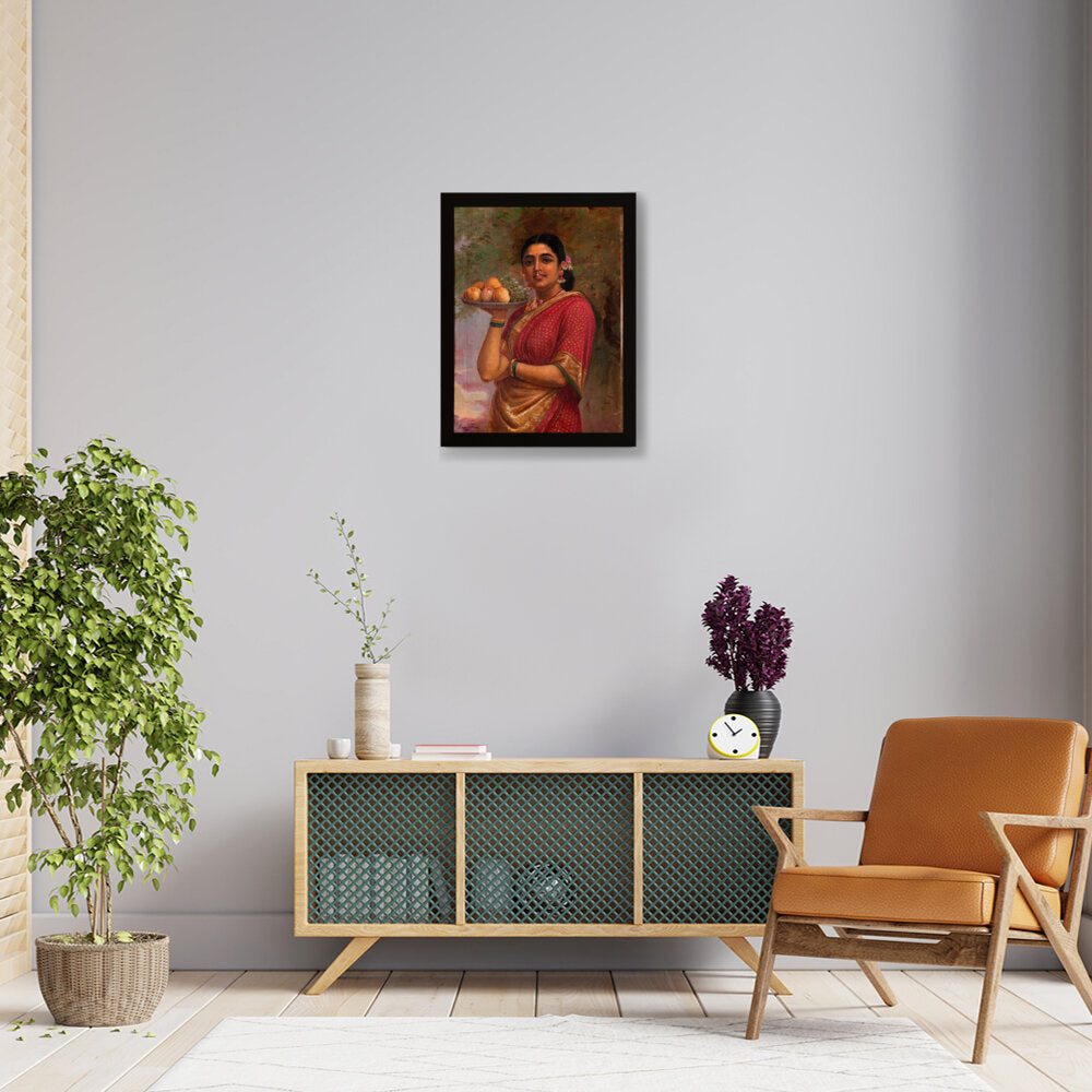 The Maharashtrian Lady - Framed Canvas