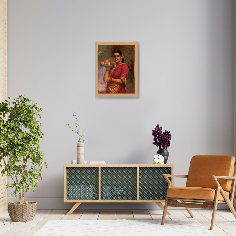 The Maharashtrian Lady - Framed Canvas