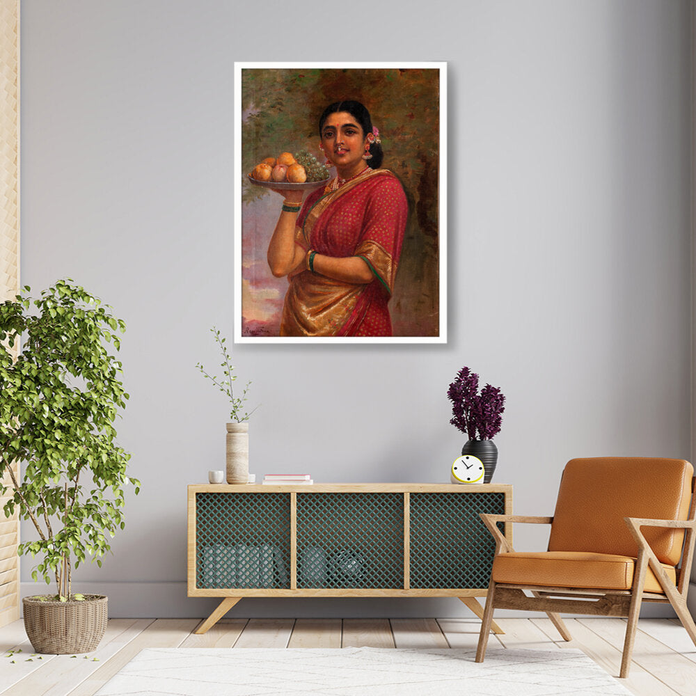 The Maharashtrian Lady - Framed Canvas