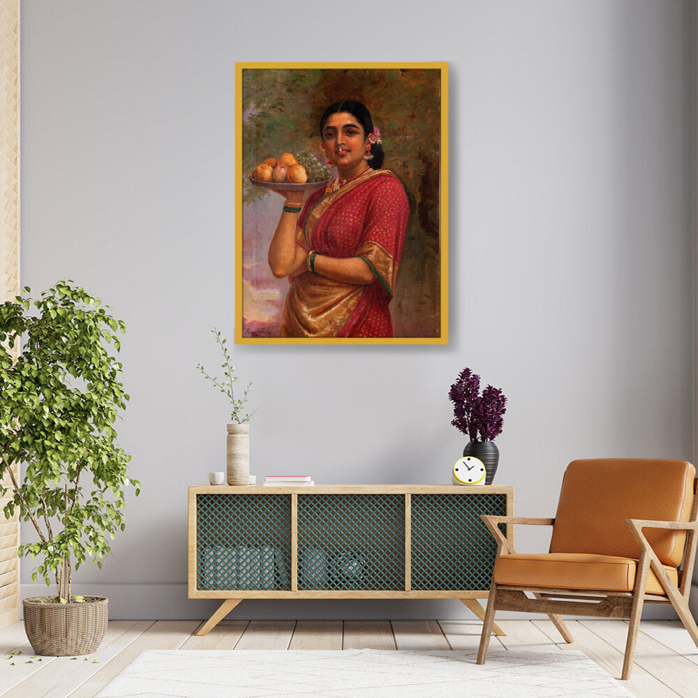 The Maharashtrian Lady - Framed Canvas
