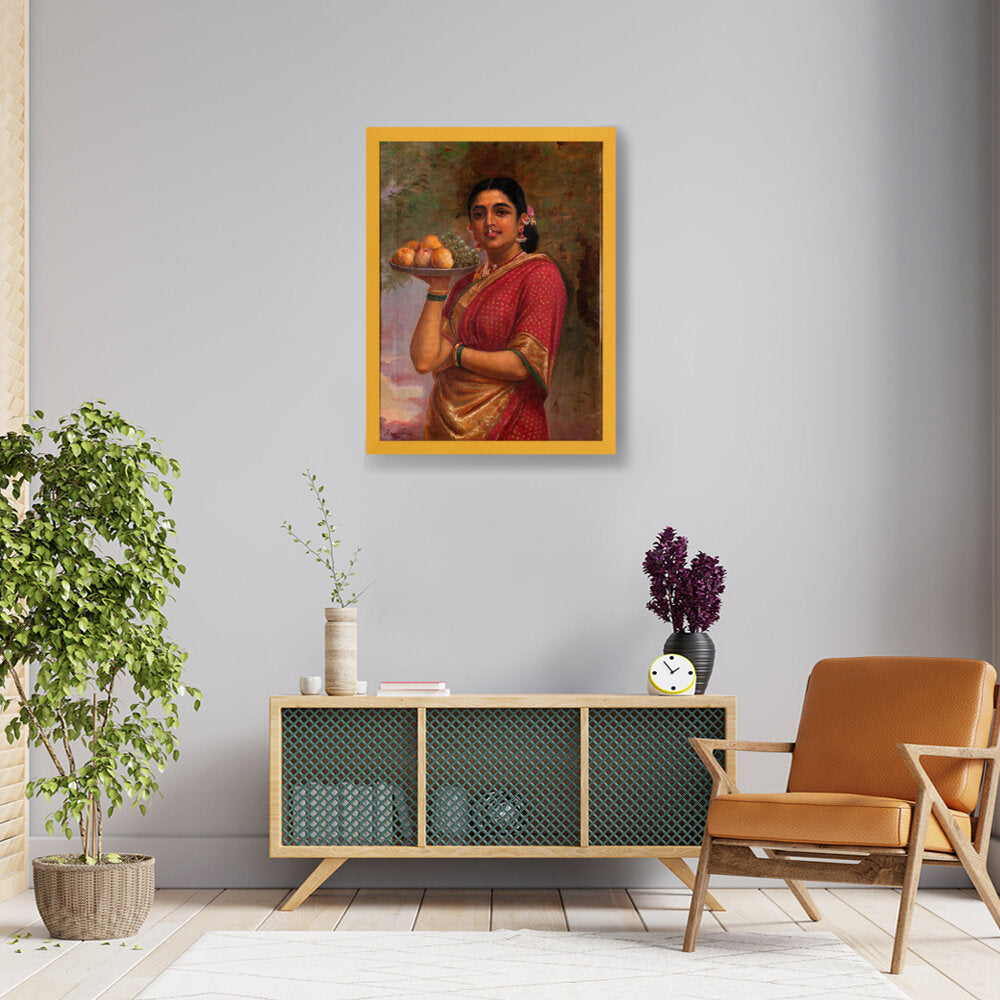 The Maharashtrian Lady - Framed Canvas