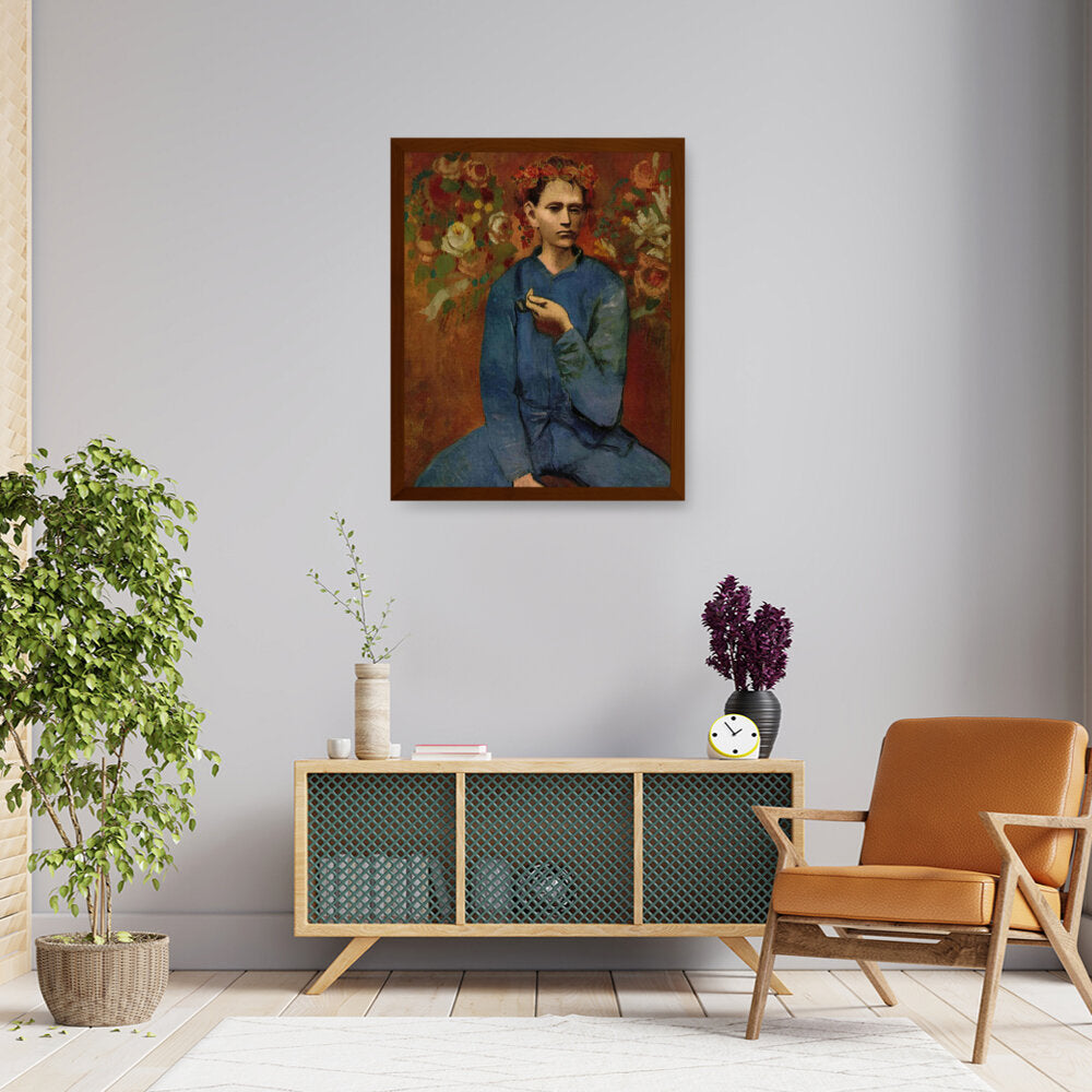 Picasso's Boy With A Pipe - Framed Canvas