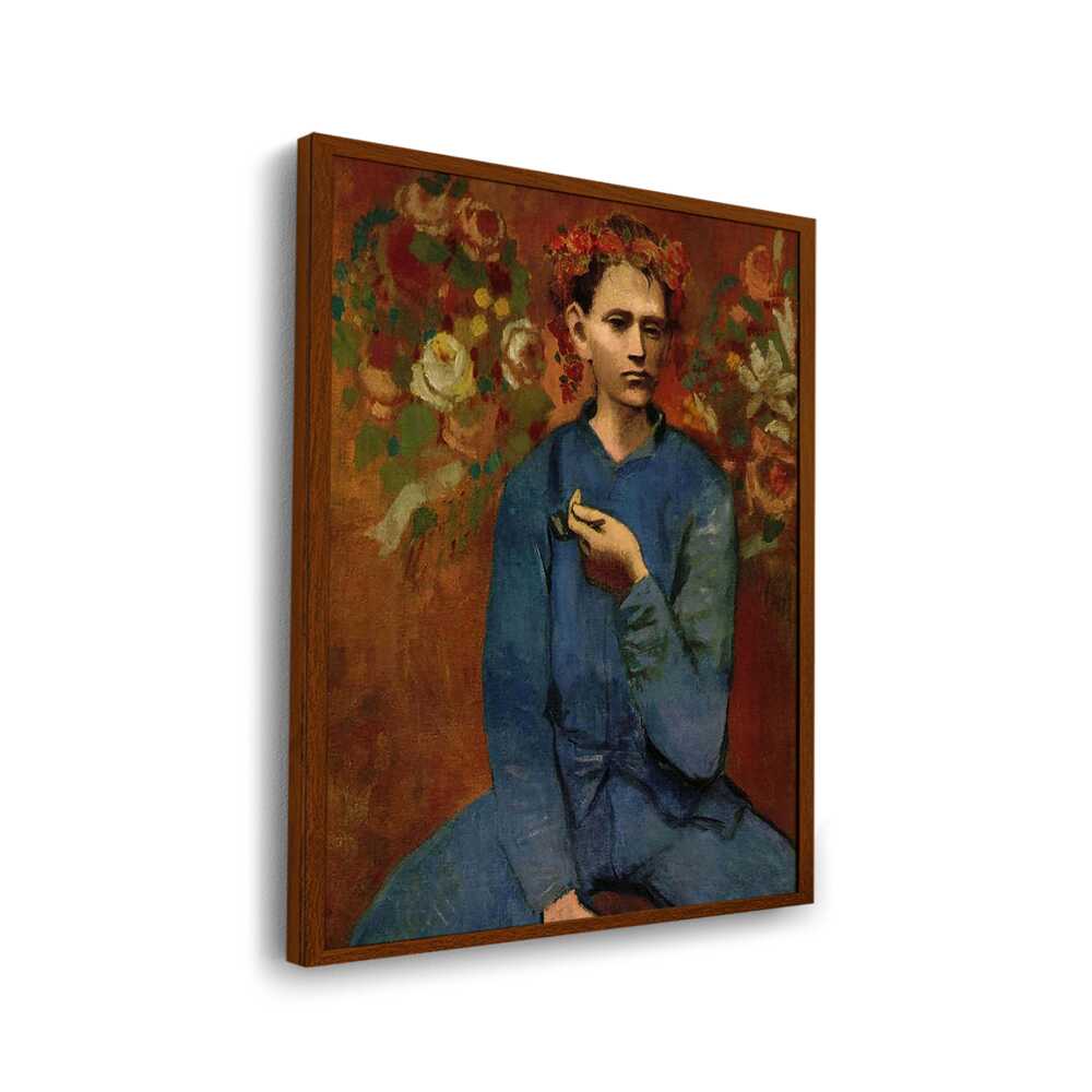 Picasso's Boy With A Pipe - Framed Canvas