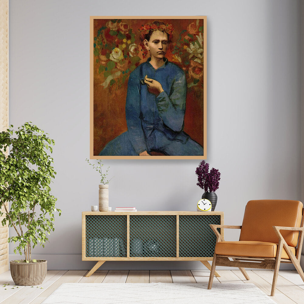 Picasso's Boy With A Pipe - Framed Canvas