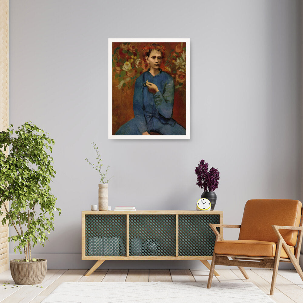 Picasso's Boy With A Pipe - Framed Canvas