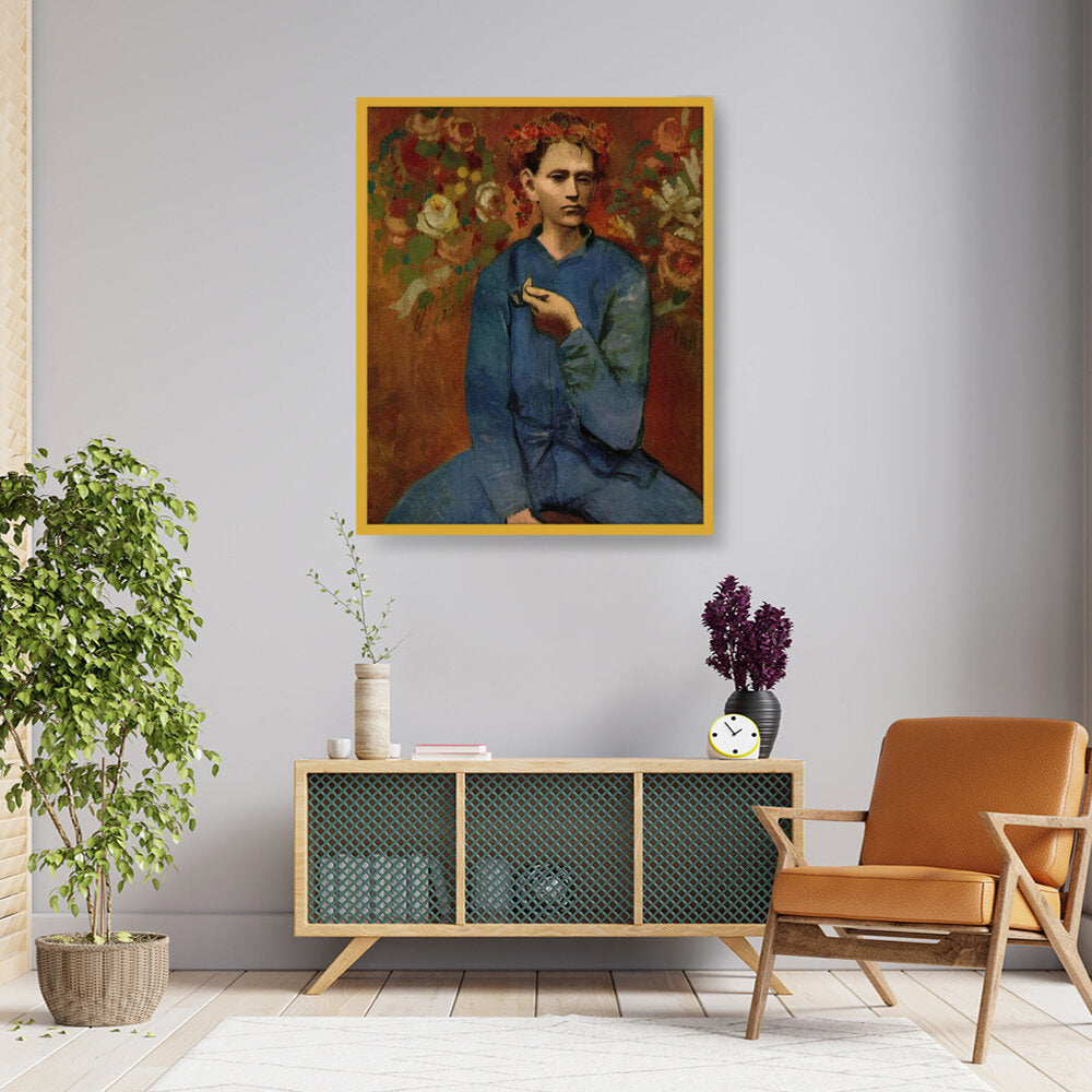 Picasso's Boy With A Pipe - Framed Canvas