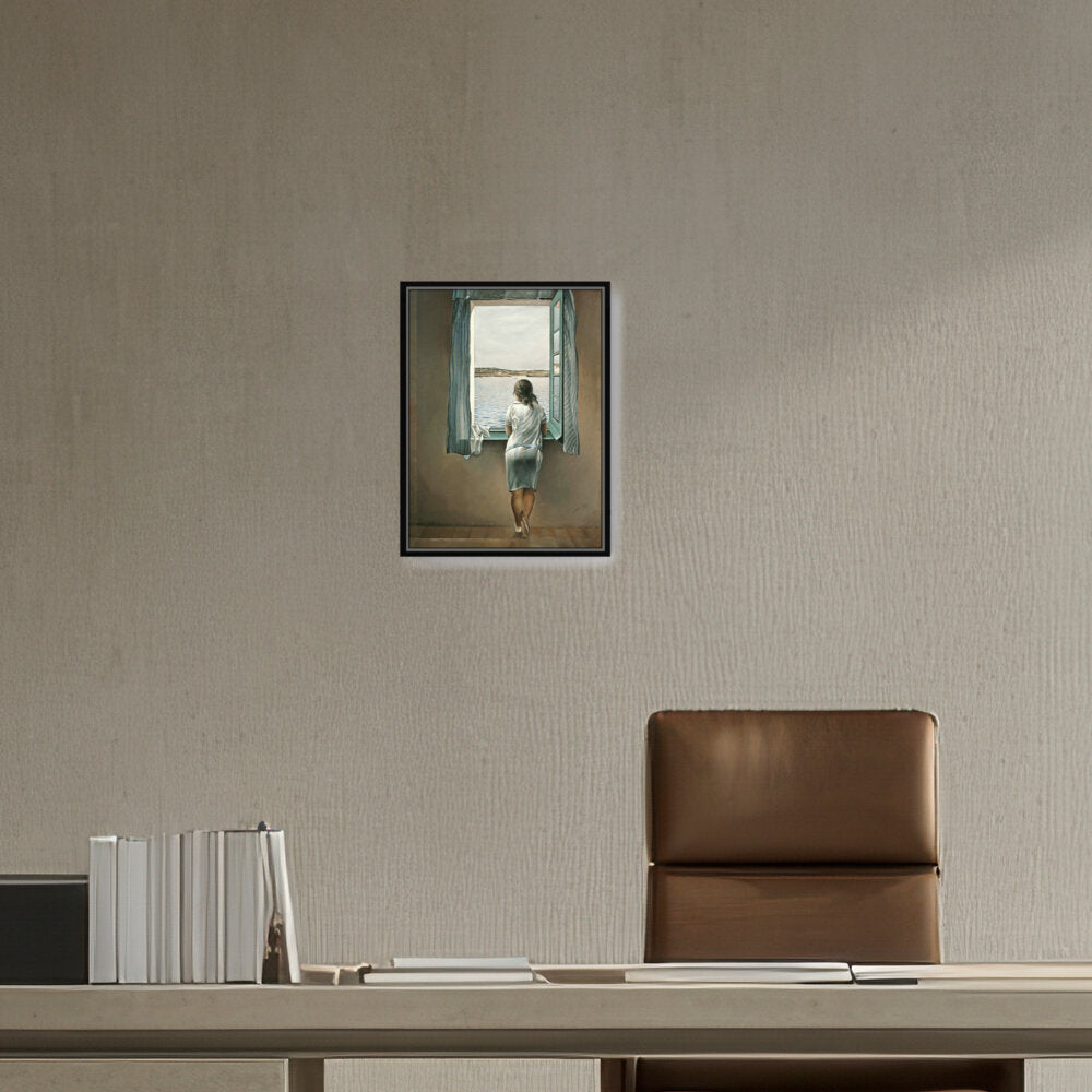 Young Woman At A Window - FLOATING FRAME
