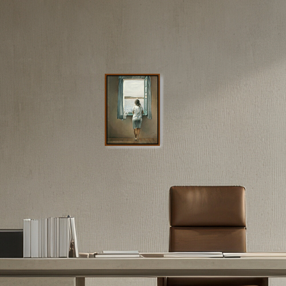 Young Woman At A Window - FLOATING FRAME