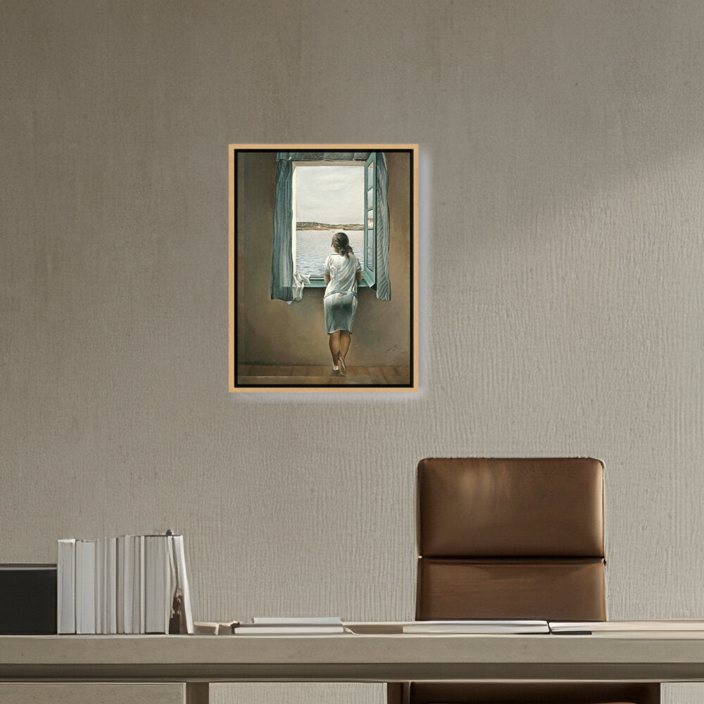 Young Woman At A Window - FLOATING FRAME