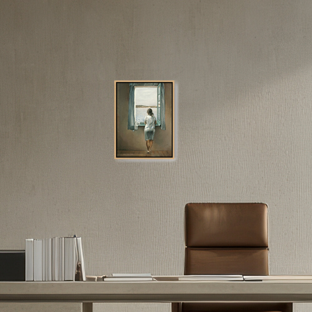 Young Woman At A Window - FLOATING FRAME
