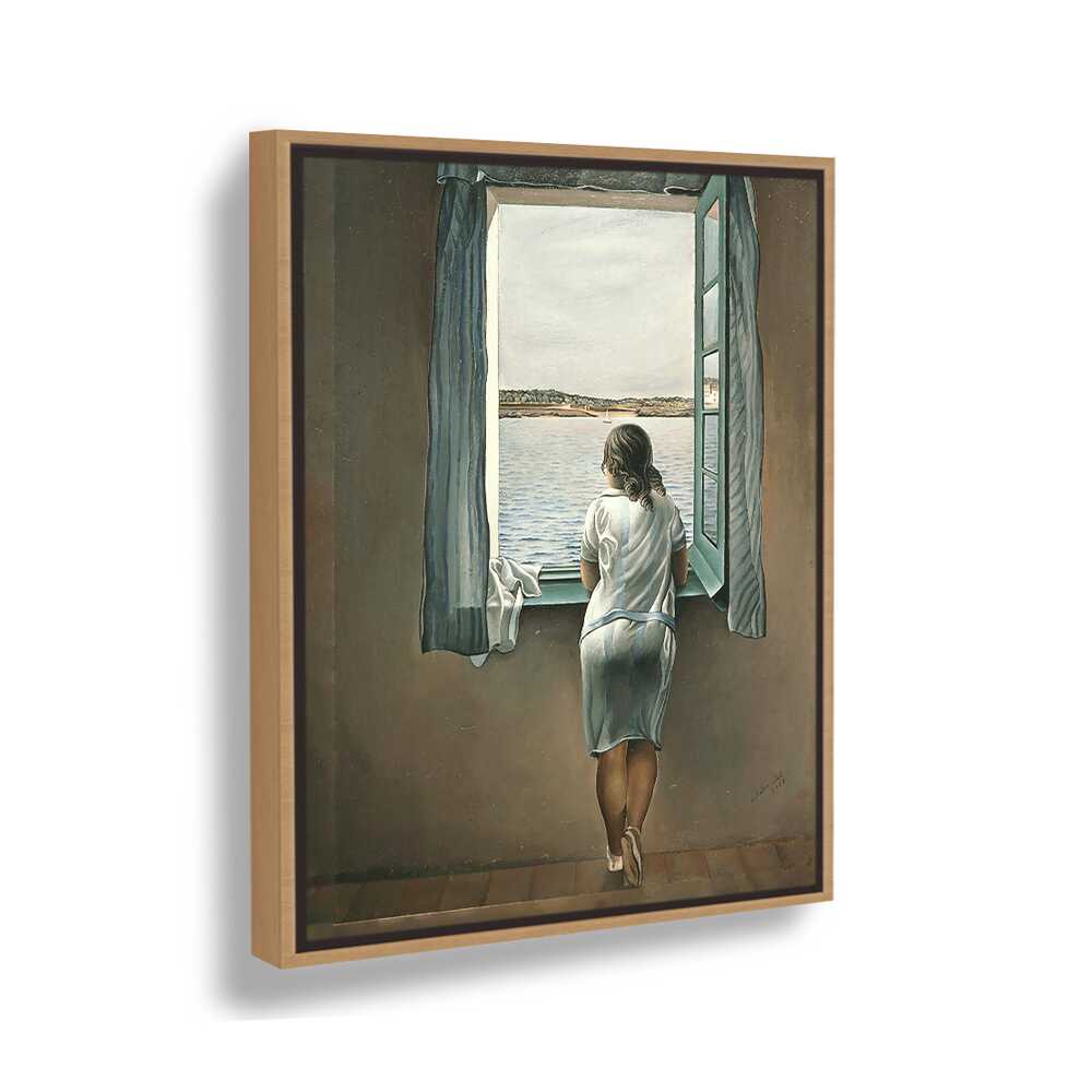 Young Woman At A Window - FLOATING FRAME
