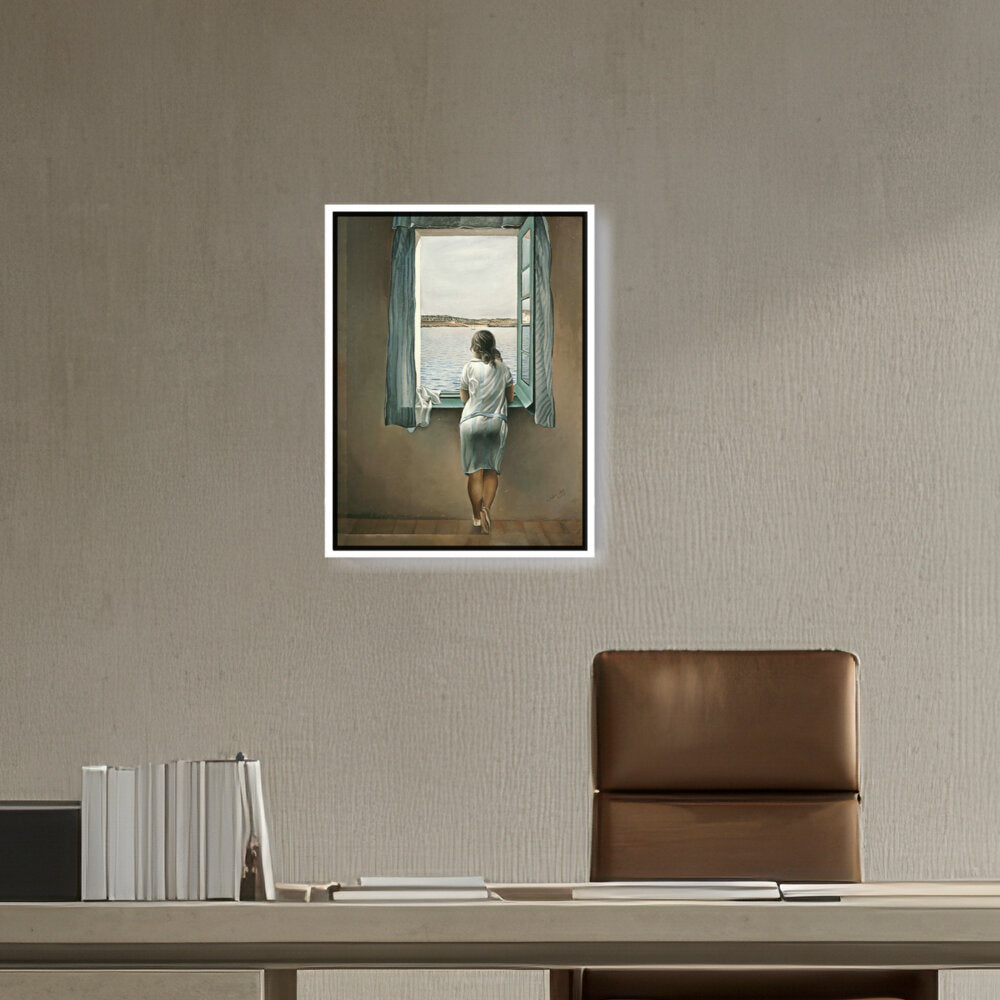 Young Woman At A Window - FLOATING FRAME