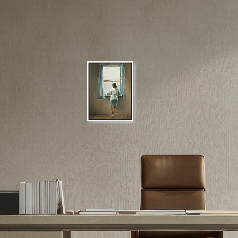 Young Woman At A Window - FLOATING FRAME