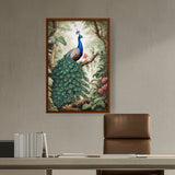 Picasoul - Artist - Peacock Painting - Framed Canvas