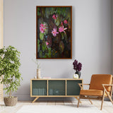 Picasoul - Artist - Pink Lotus, Pink Watter Lily - Framed Canvas