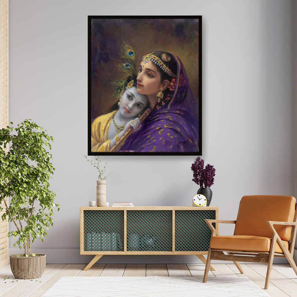 Yashoda Krishna - Framed Canvas