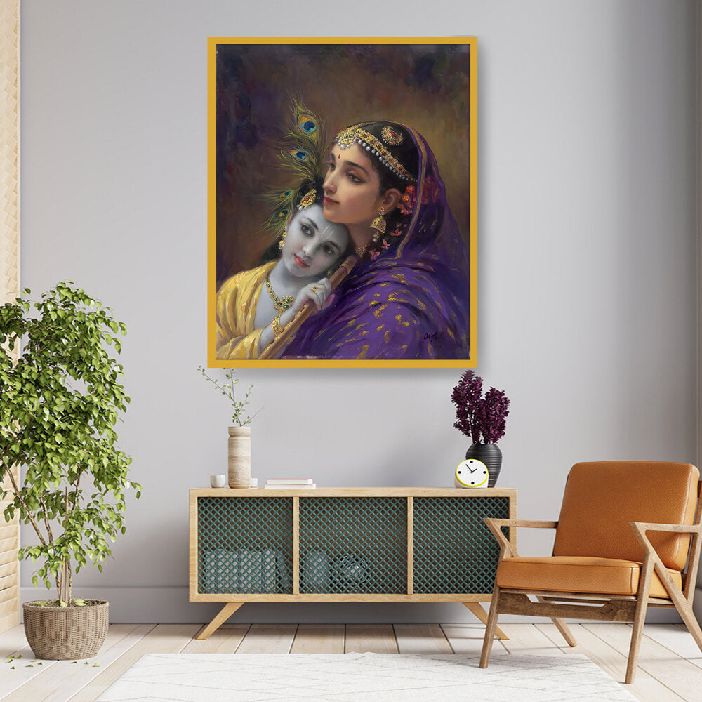 Yashoda Krishna - Framed Canvas