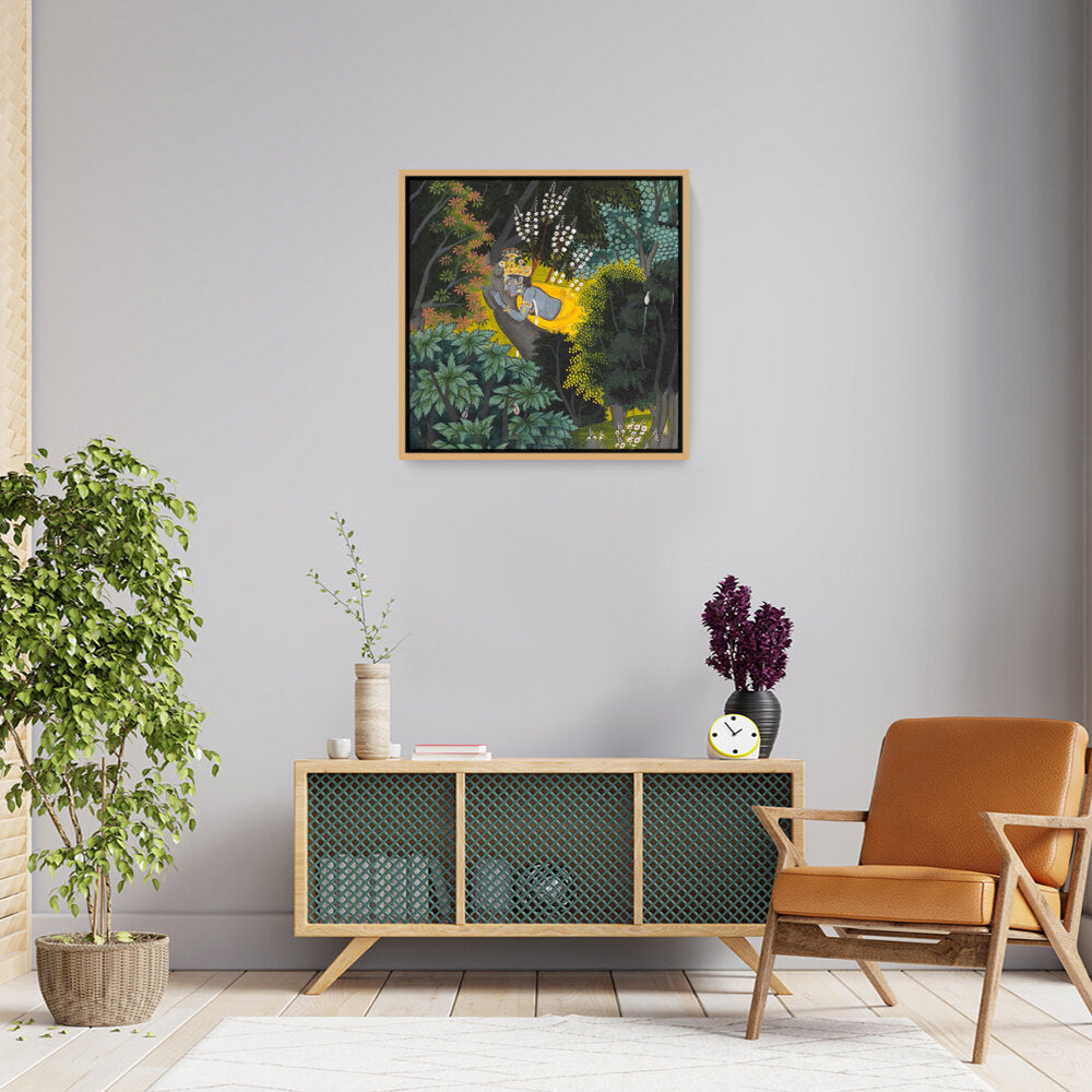 Krishna's Longing For Radha - FLOATING FRAME
