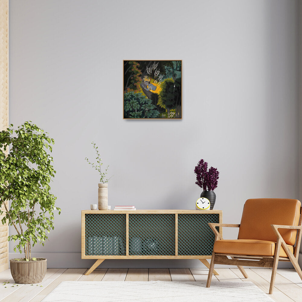 Krishna's Longing For Radha - FLOATING FRAME