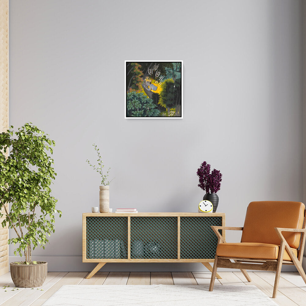 Krishna's Longing For Radha - FLOATING FRAME
