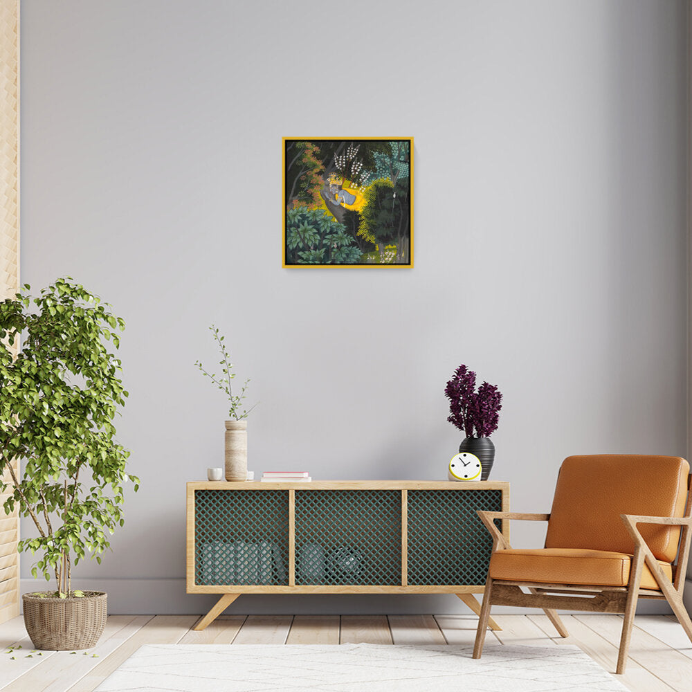 Krishna's Longing For Radha - FLOATING FRAME