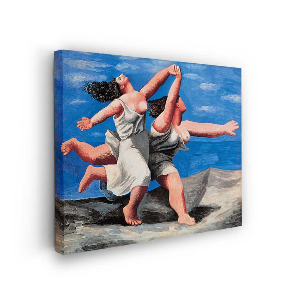 Picasoul - Picasoul Curated - Two Women Running On The Beach - Wall Decor