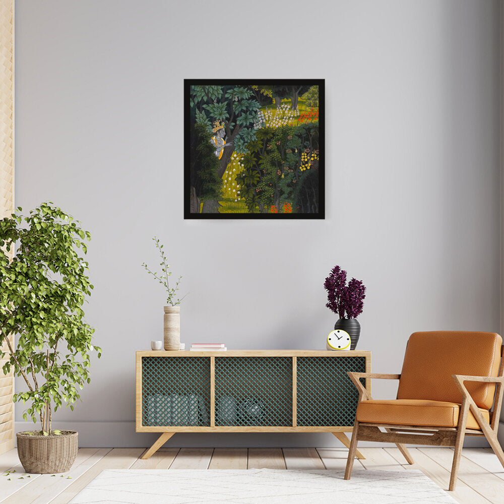 Krishna Art - Framed Canvas