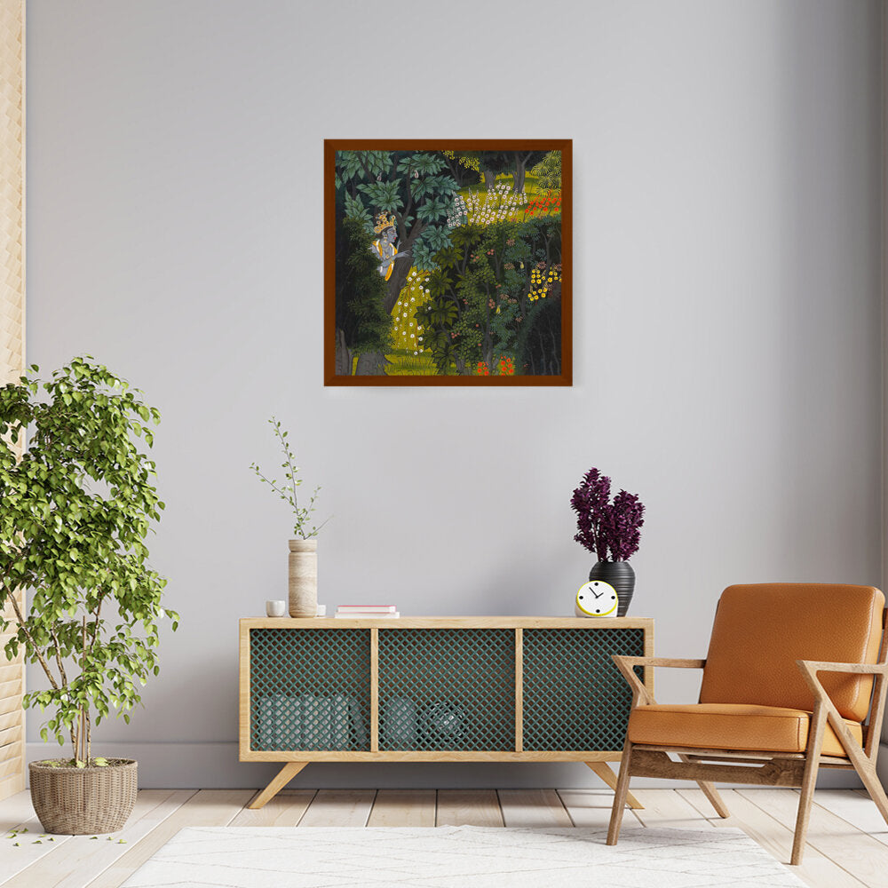 Krishna Art - Framed Canvas