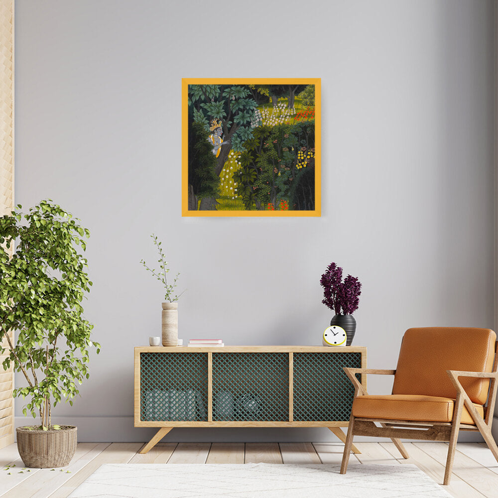 Krishna Art - Framed Canvas