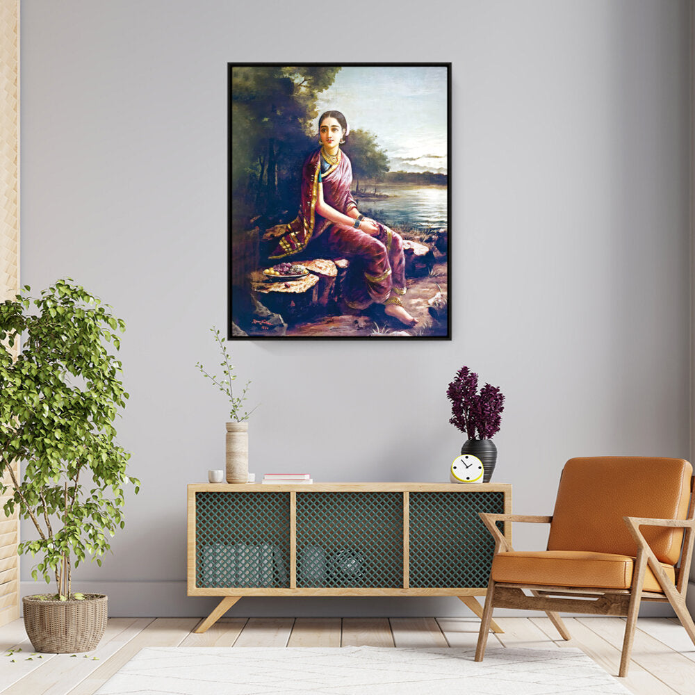 RADHA Painting - FLOATING FRAME