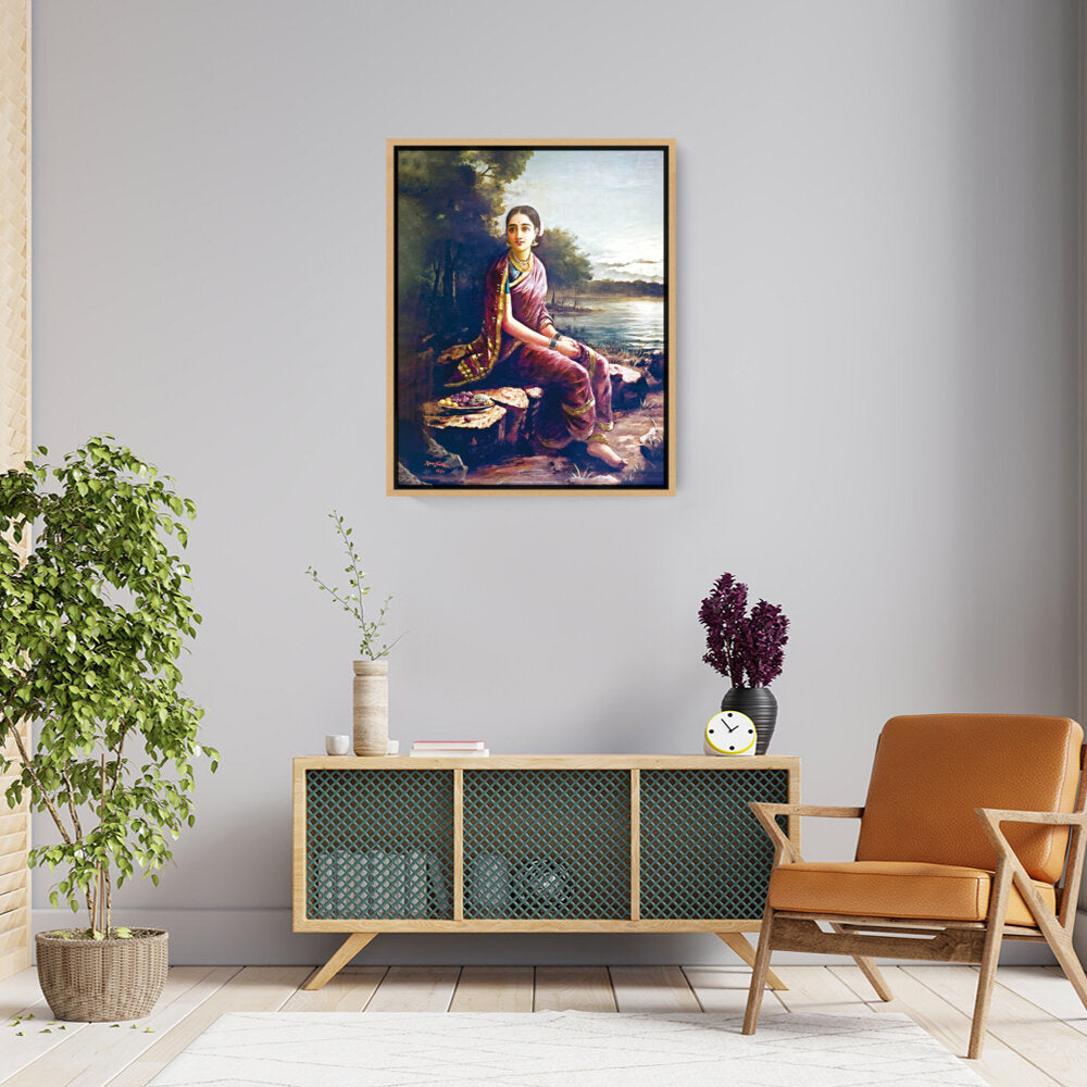 RADHA Painting - FLOATING FRAME