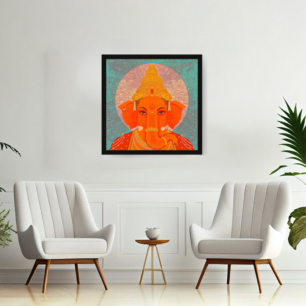 Ganesha - Framed Canvas